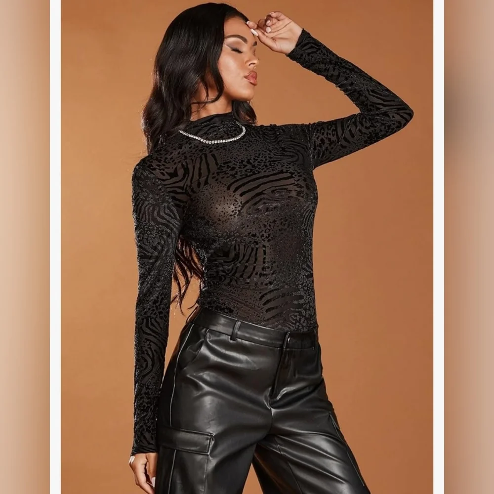 Babaton shapelace mockneck longsleeve - Picture 1 of 14